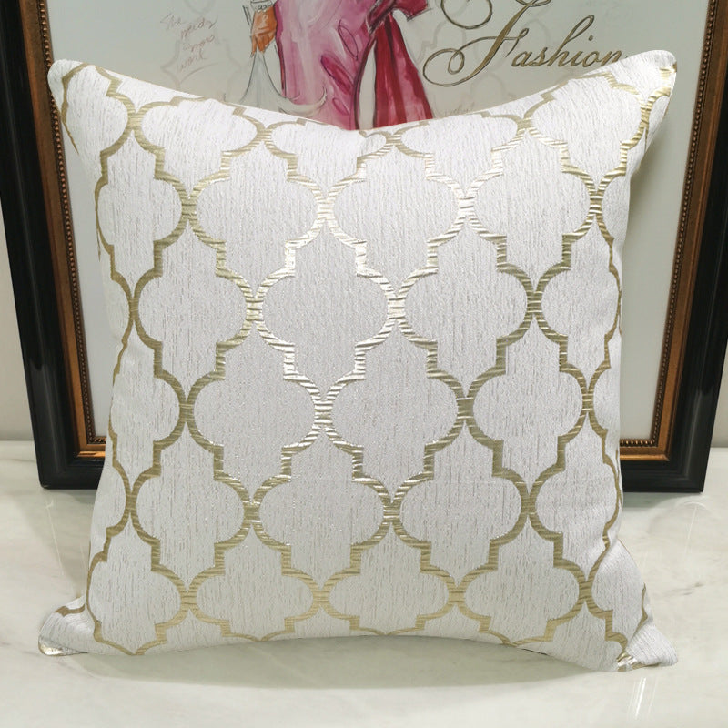 Chair Pillow Cover Light Luxury And Simplicity Modern Beige Gold