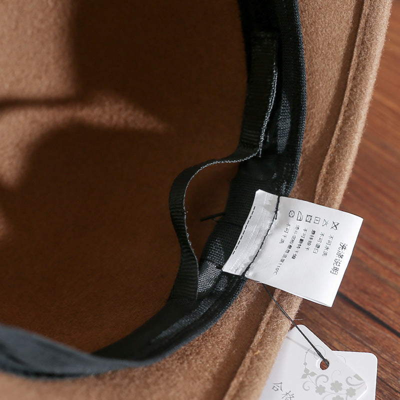 Women's Autumn And Winter Wild Wool Woolen Hat