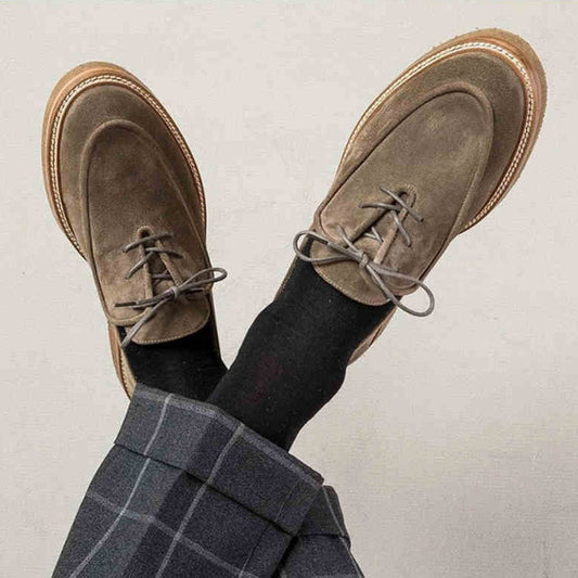 National Niche OLIVIER Yupi Men's Thick Bottom Retro Loafers