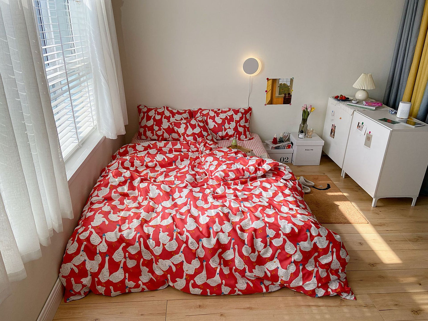 Four Piece Cotton Comfortable Bed Sheet Bedding