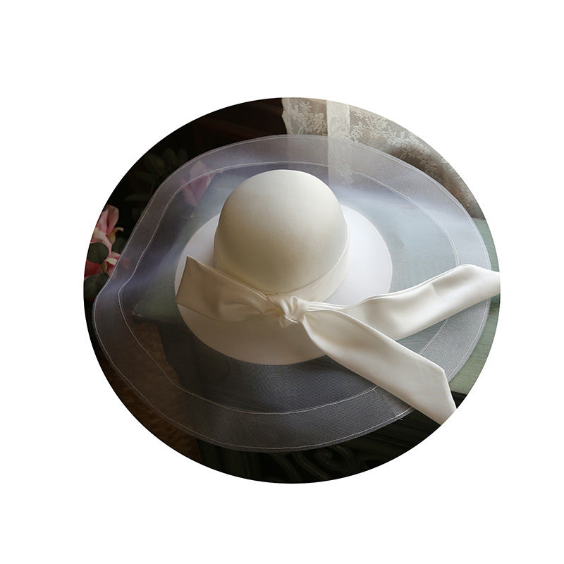 Bride's Wedding Studio Portrait Hat