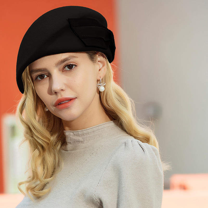 British Fashion Evening Wool Top Hat