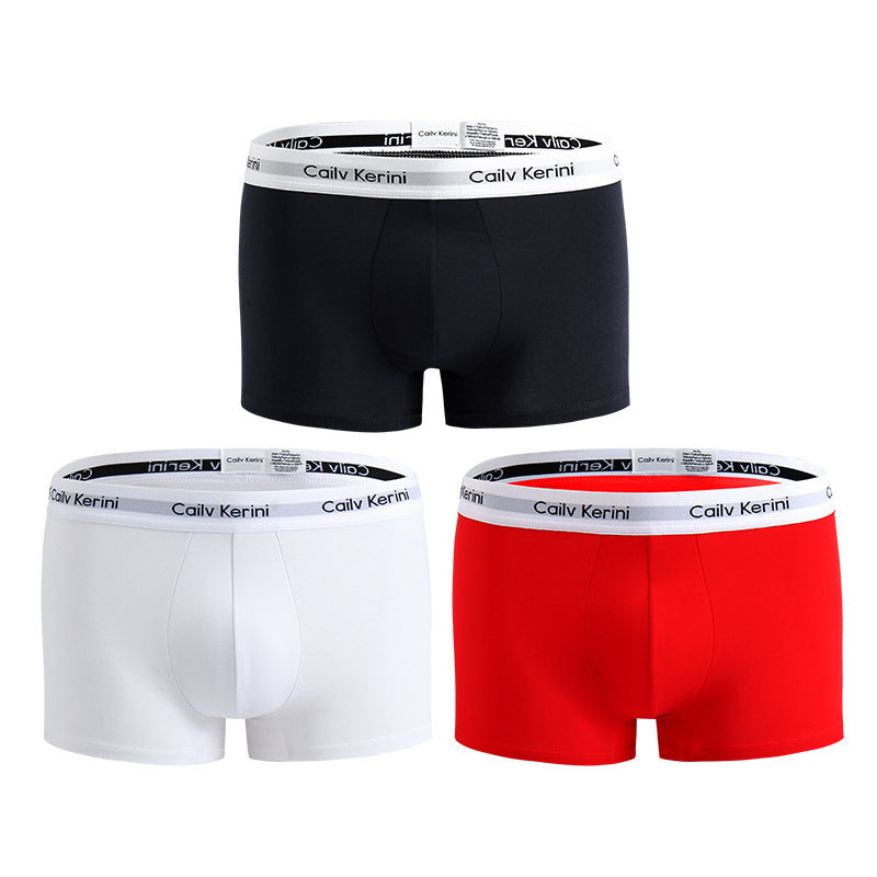 Men's Pure Cotton Boxer Brief Underwear Breathable