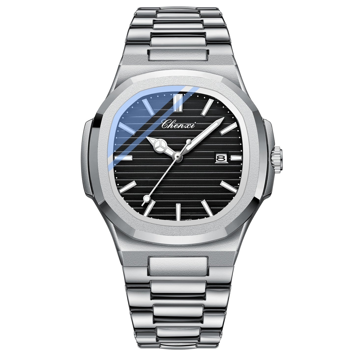 Chenxi Steel Watch Couple Luminous Waterproof Simple Fashion