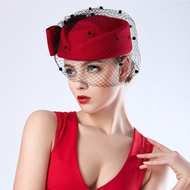 Women's British Retro Style Wool Felt Hat