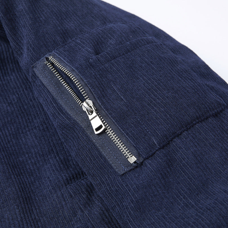 Men's Lapel Oversized Loose Cotton Jacket