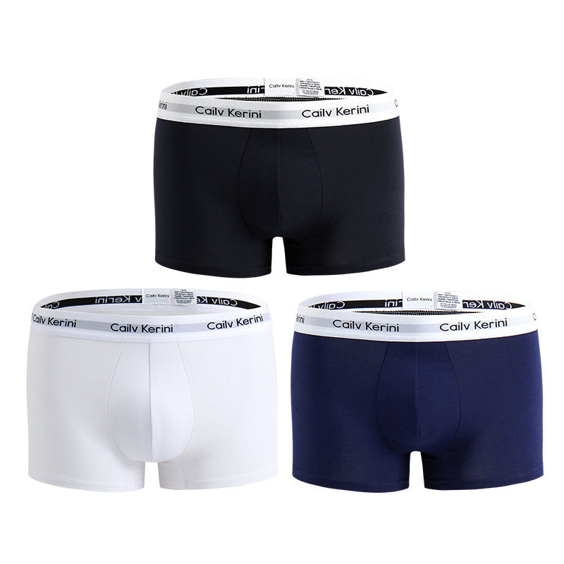 Men's Pure Cotton Boxer Brief Underwear Breathable