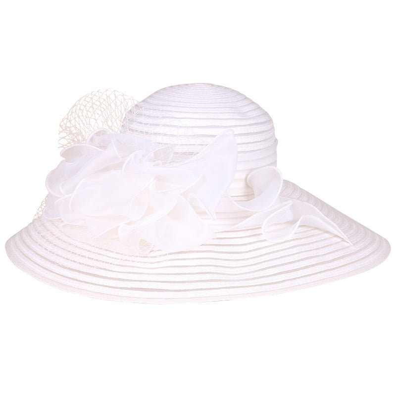 Fashion Simple Ladies Organza Top Hat