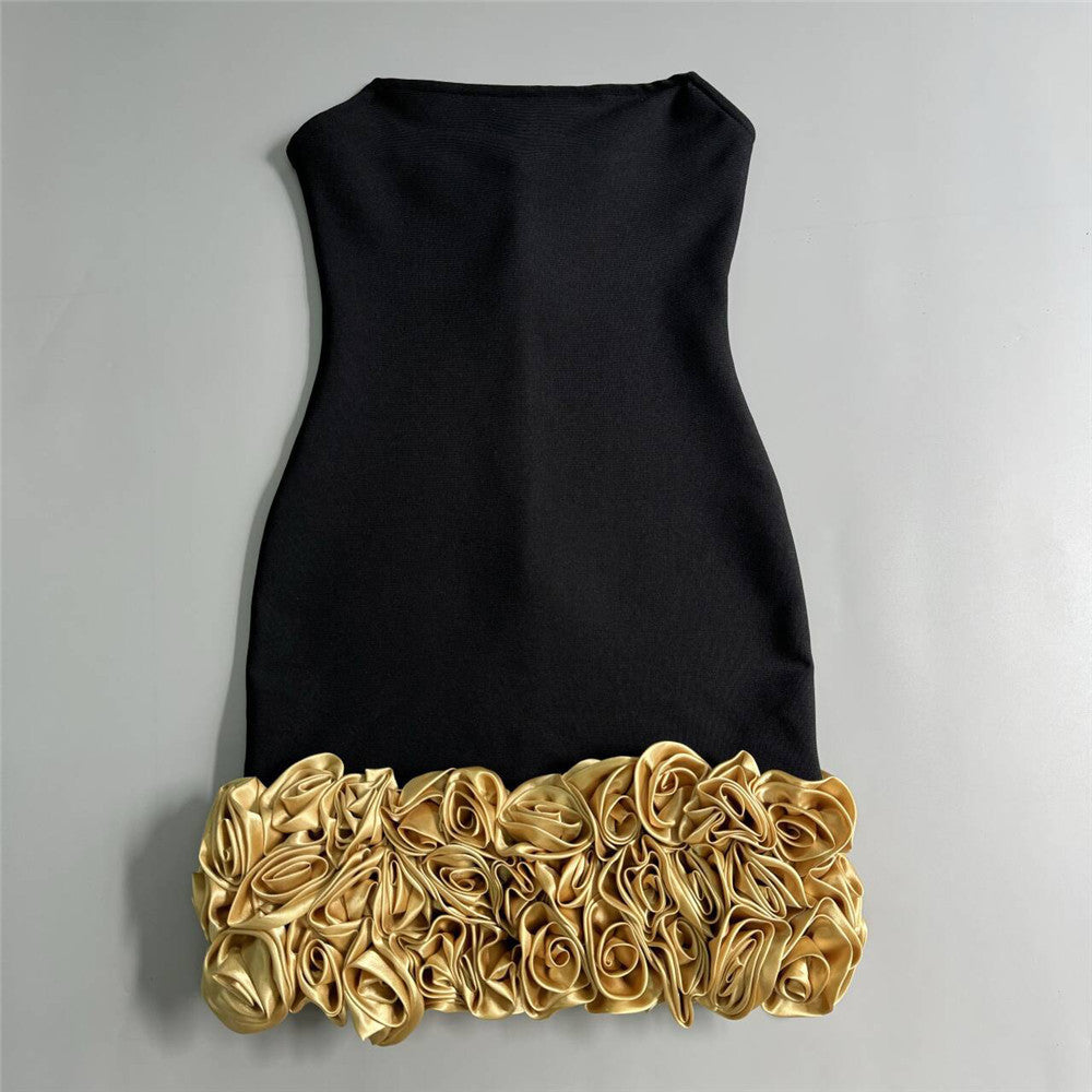 Women's Fashion Tube Top Package Hip Dress